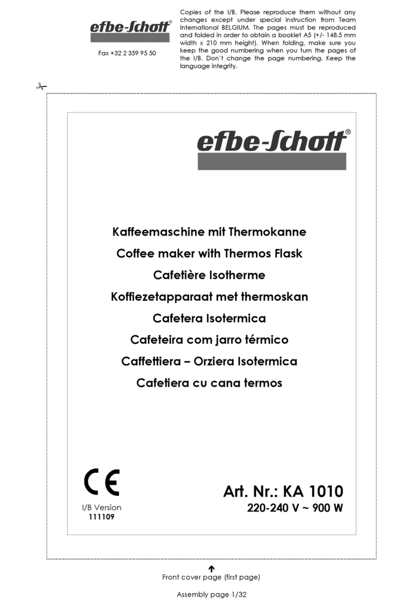EFBE-SCHOTT KA 1010 operating instructions