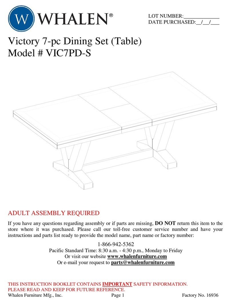 Whalen Victory VIC7PD-S User manual Whalen Victory VIC7PD-S User manual
