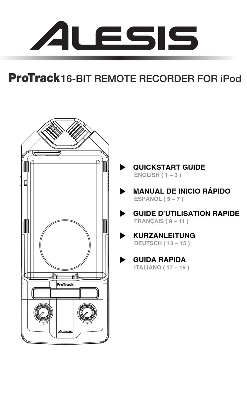 Alesis ProTrack User manual