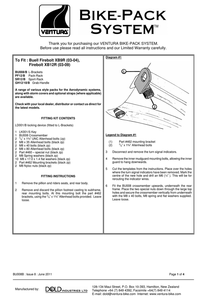 DOLD VENTURA BIKE-PACK SYSTEM Series instructions DOLD VENTURA BIKE-PACK SYSTEM Series instructions
