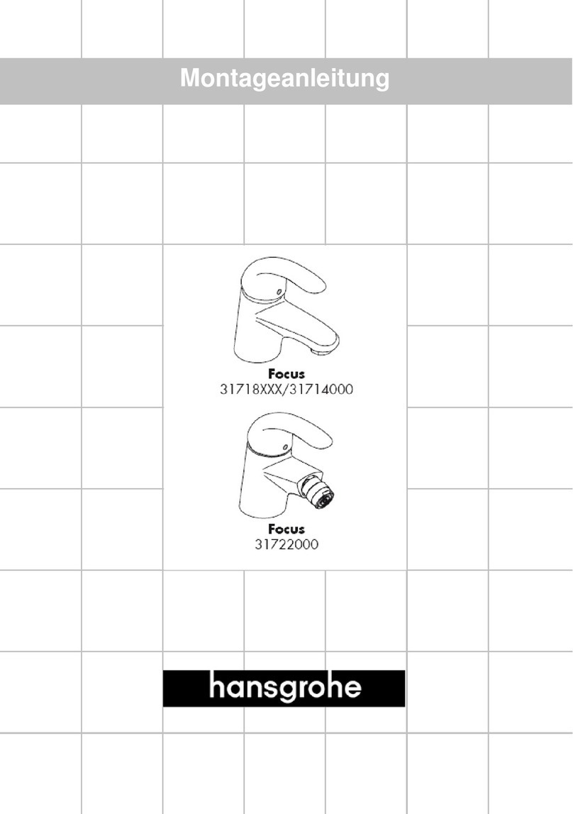 Hans Grohe Focus 31718 User manual Hans Grohe Focus 31718 User manual