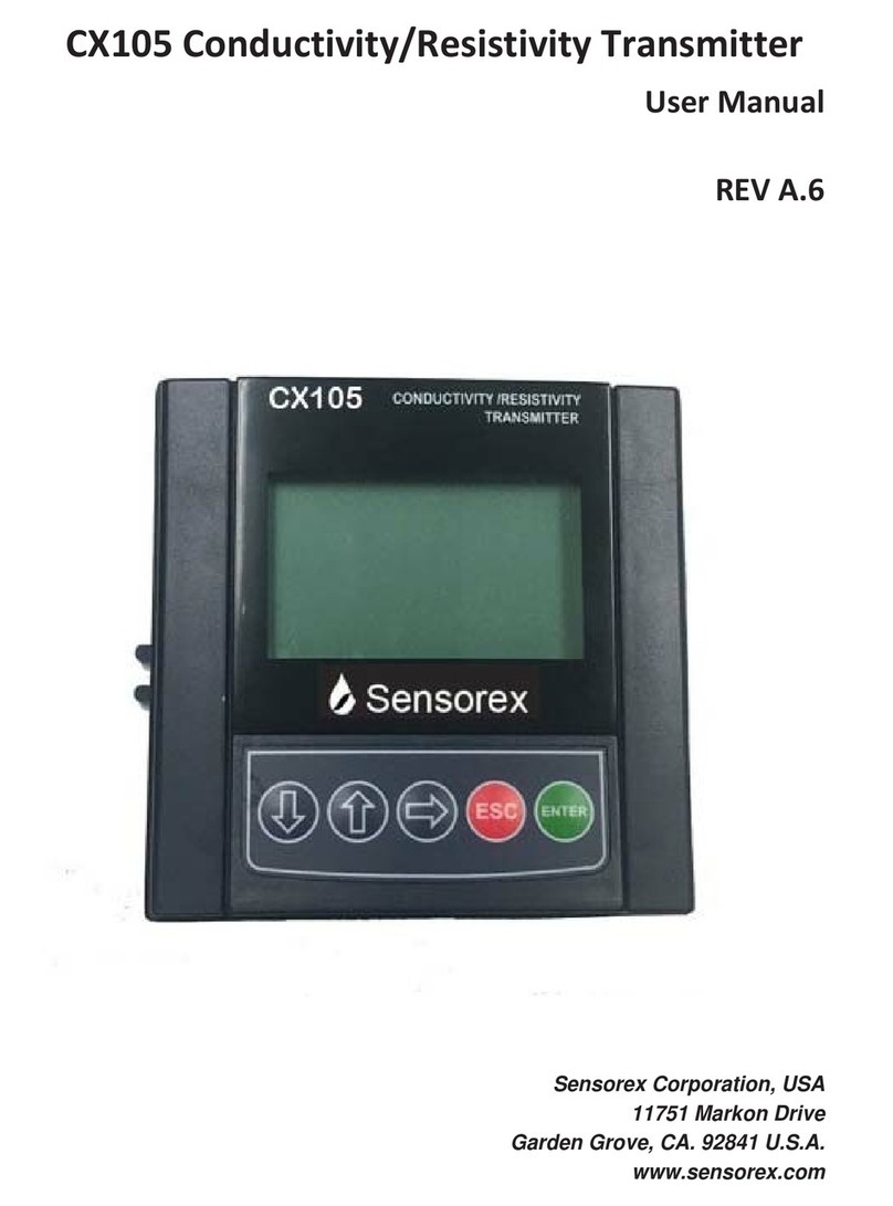 Sensorex CX105 user manual