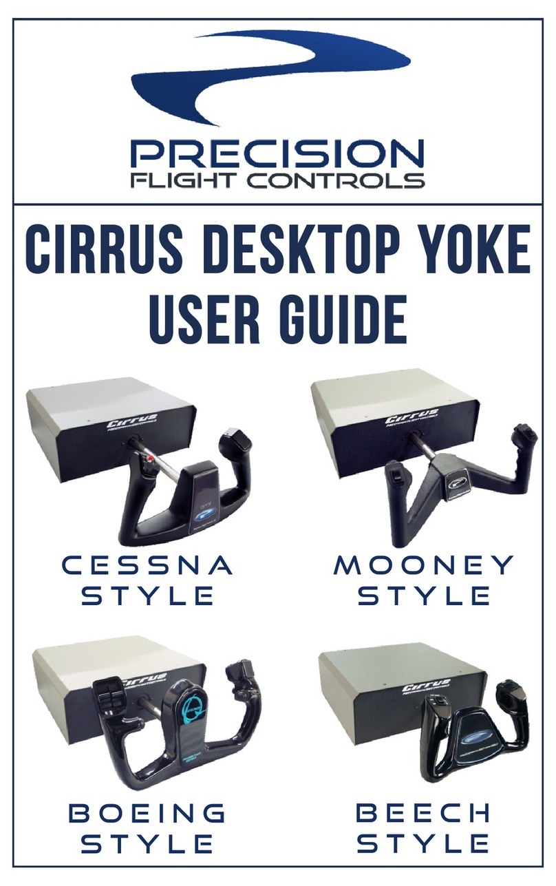 Precision Flight Controls Cirrus Desktop Yoke user guide