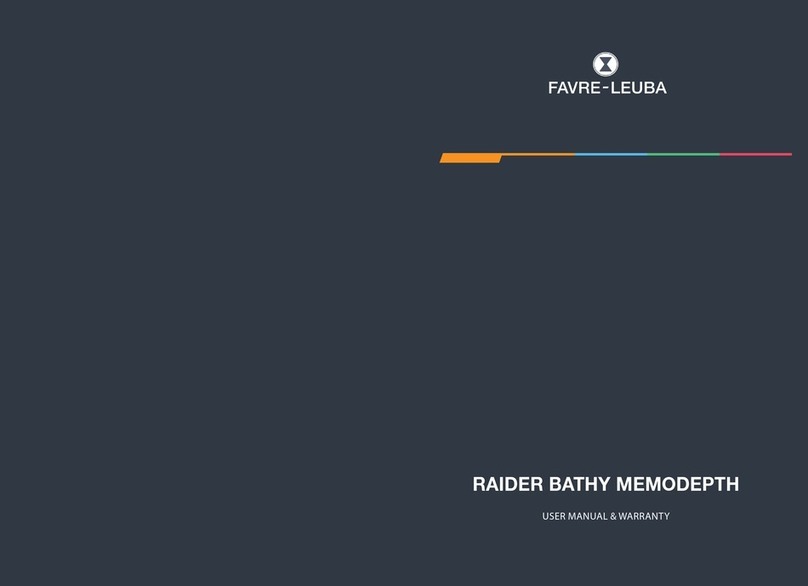 Favre-Leuba RAIDER BATHY MEMODEPTH User manual & warranty