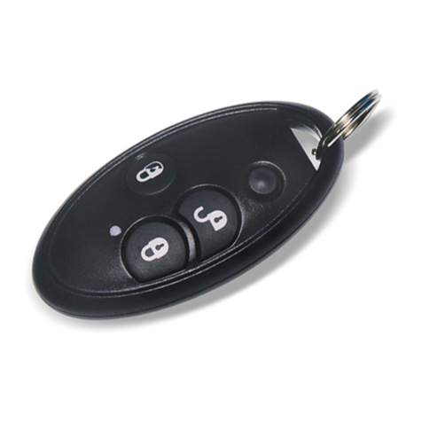 Risco 4 Button Rolling Code Keyfob User manual