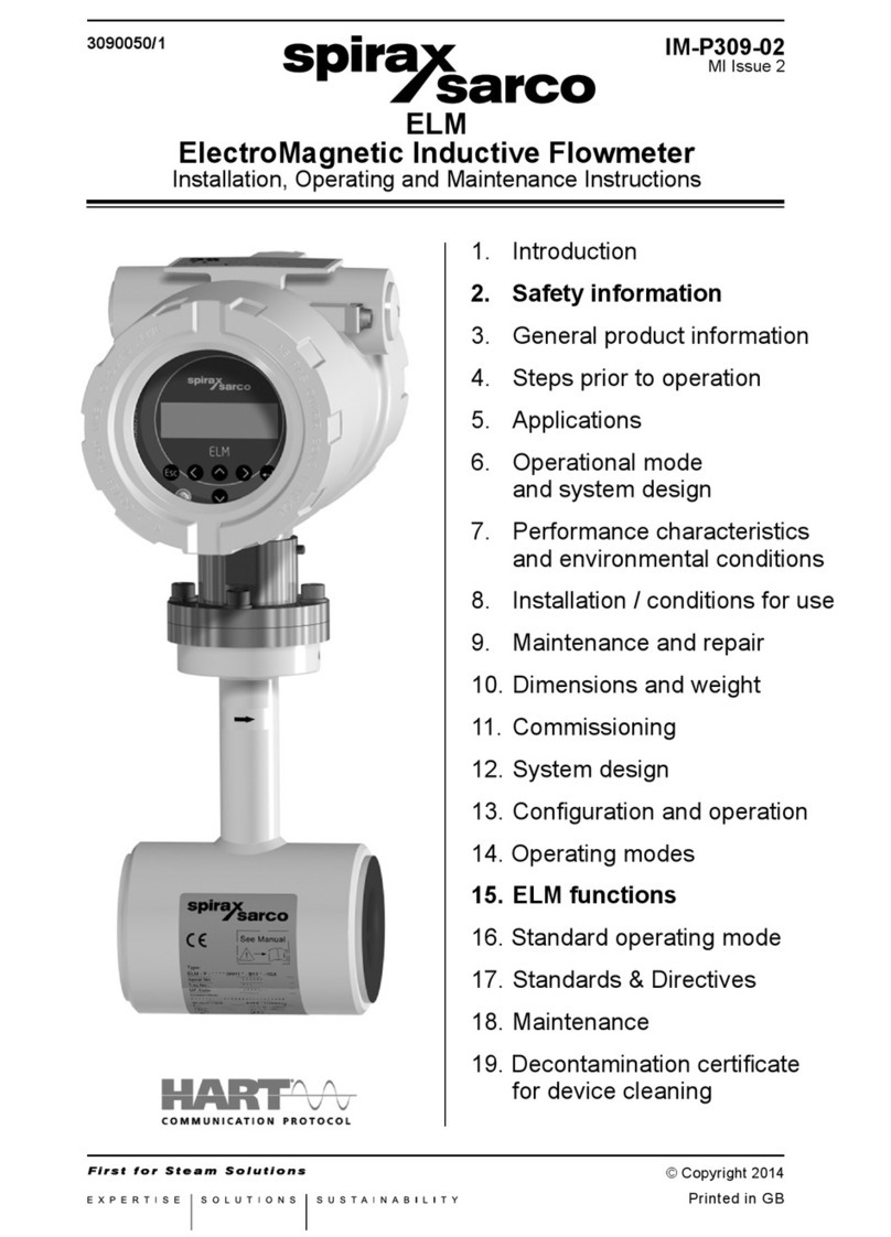 Spirax Sarco ELM Installation, operating and maintenance instructions