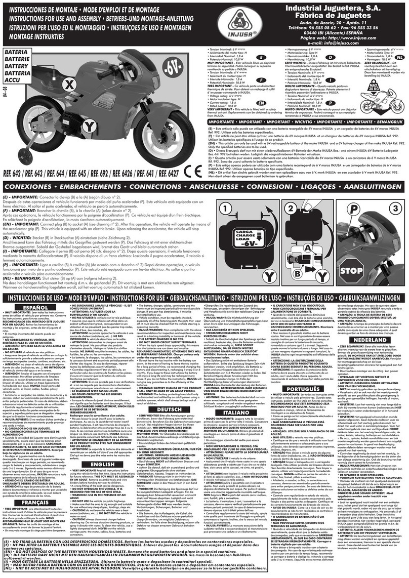 INJUSA 642 Instructions for use and assembly INJUSA 642 Instructions for use and assembly