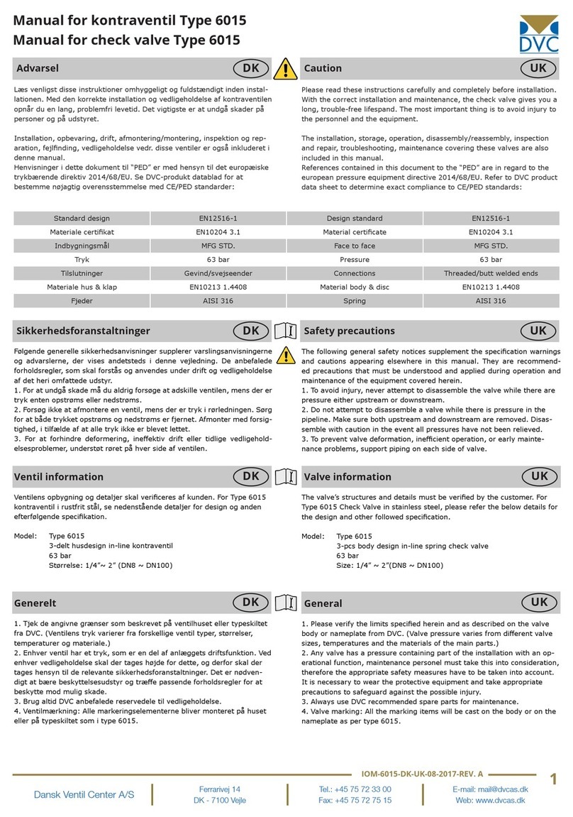 DVC Type 6015 manual