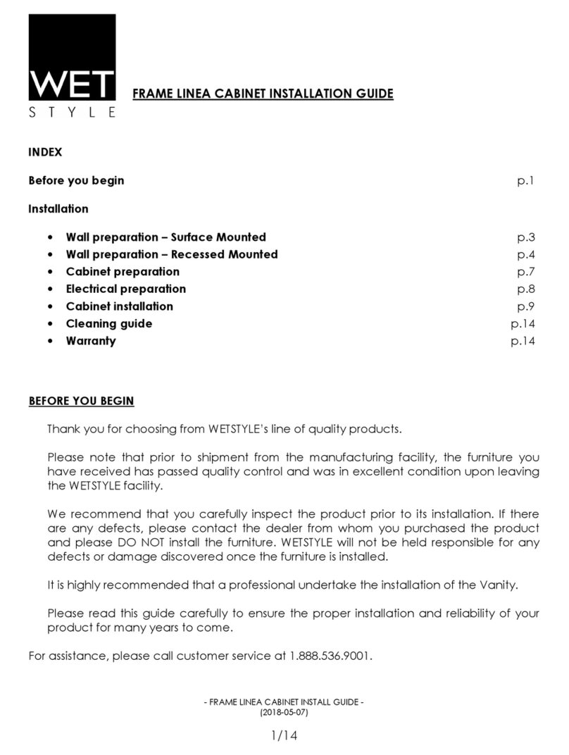 Wetstyle FRAME LINEA Series User manual