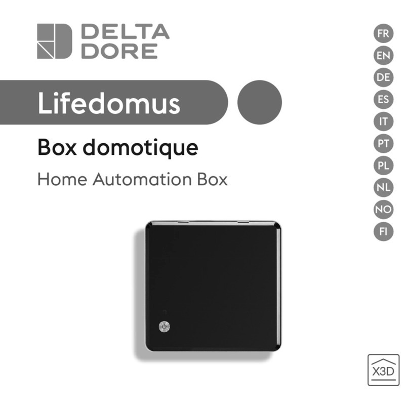 DELTA DORE Lifedomus User manual