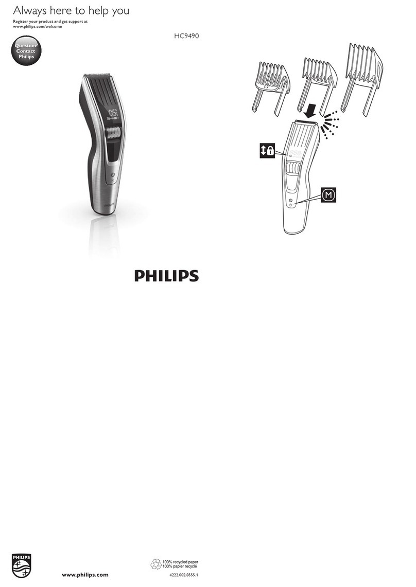 Philips HC9490 quick start guide
