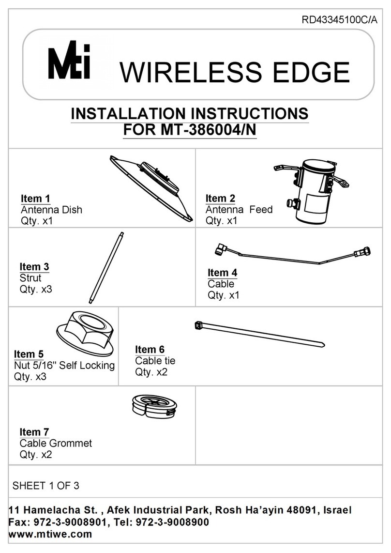 Mti WIRELESS EDGE MT-386004/N installation instructions Mti WIRELESS EDGE MT-386004/N installation instructions