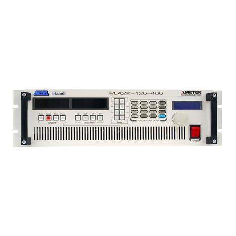 Ametek Amrel PLA Series Operation manual
