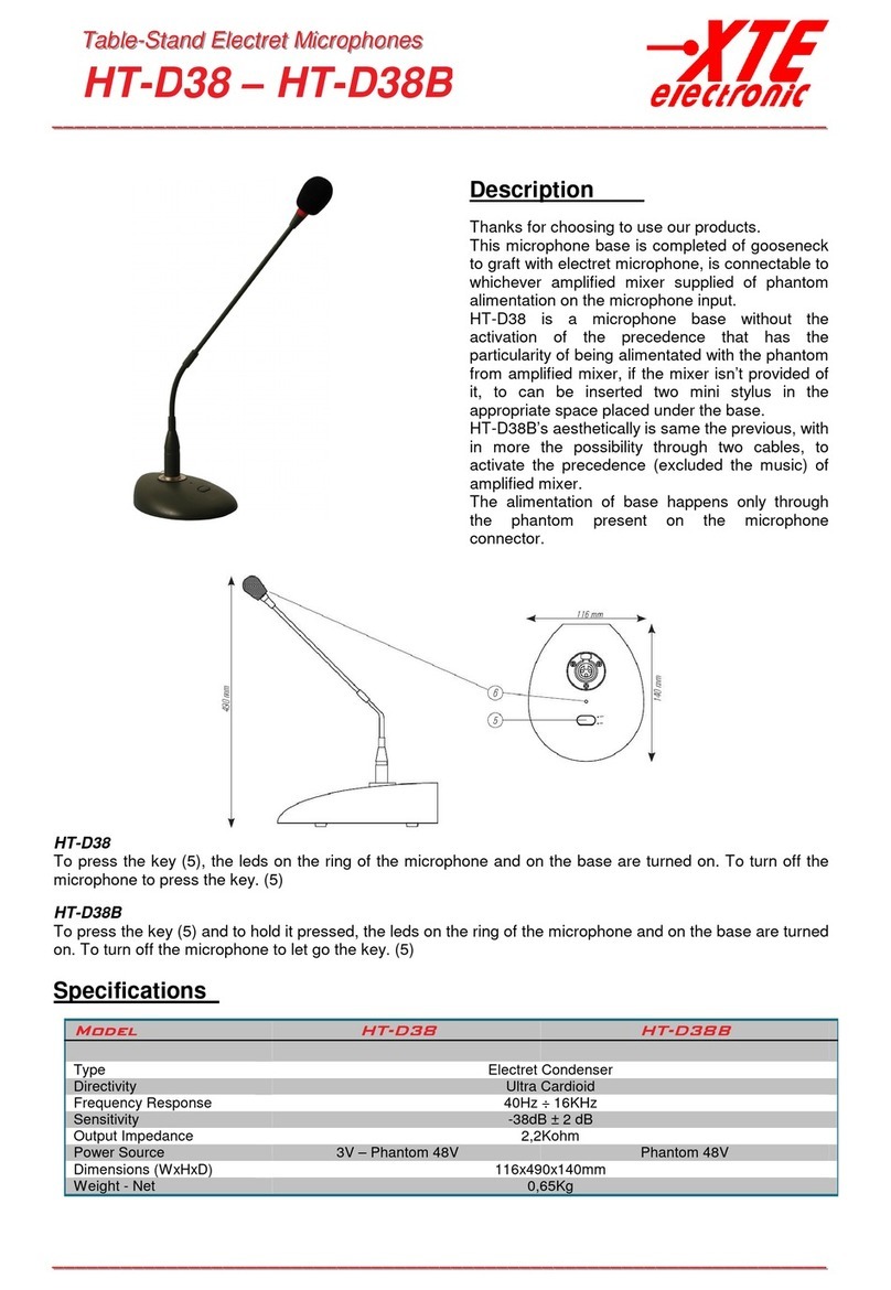 XTE Electronic HT-D38 manual