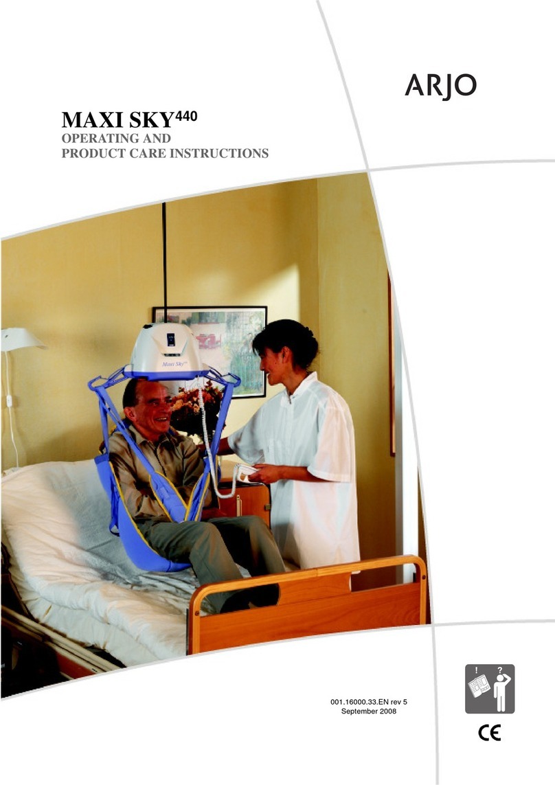 Arjo Maxi Sky 440 Installation guide Arjo Maxi Sky 440 Installation guide