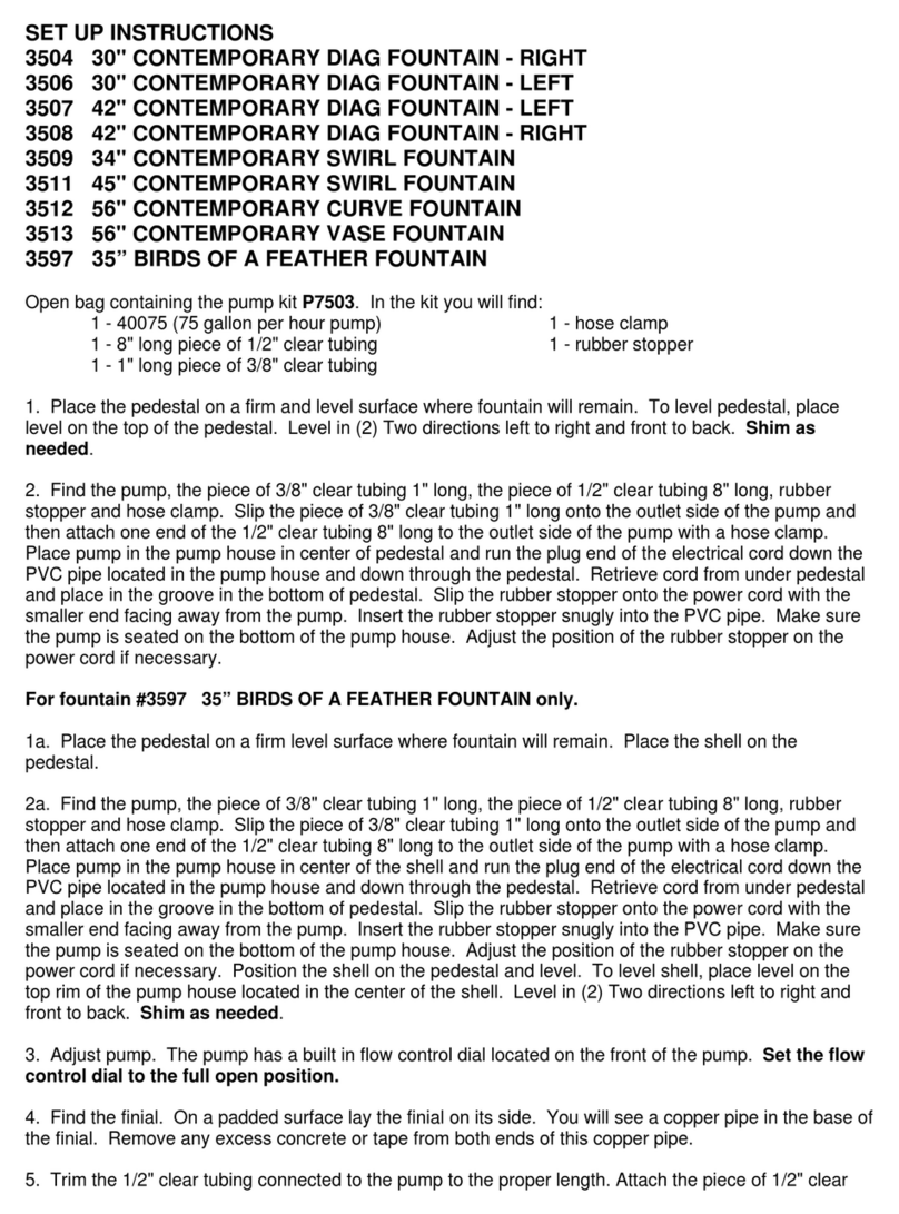 Massarelli 3504 Setup instructions