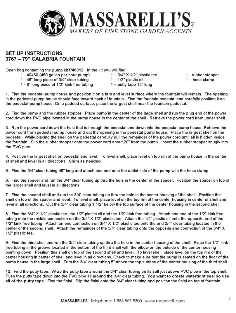 Massarelli 3767 Setup instructions Massarelli 3767 Setup instructions