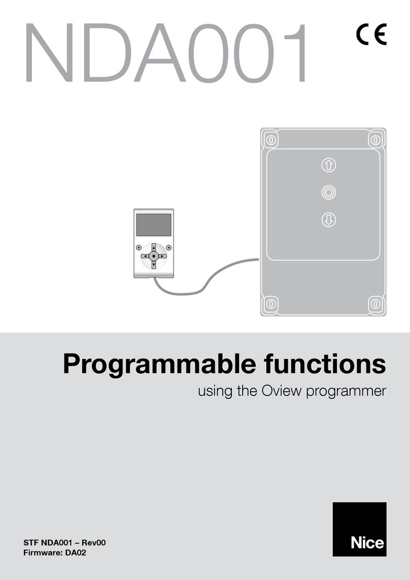 Nice NDA001 Owner's manual