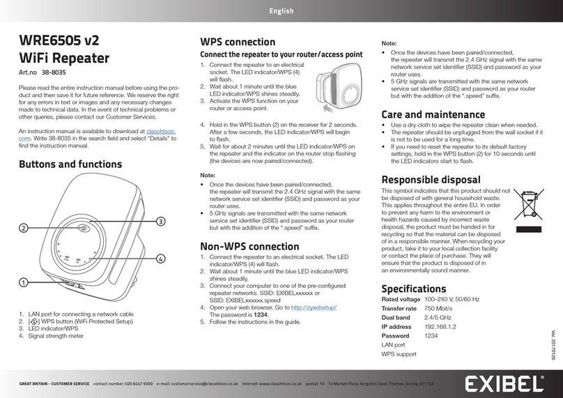 Exibel WRE6505 v2 User manual