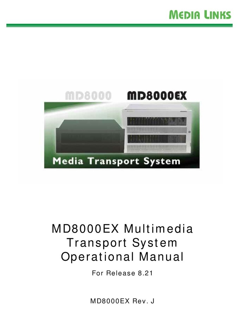 Media Links MD8000 Series Quick start guide