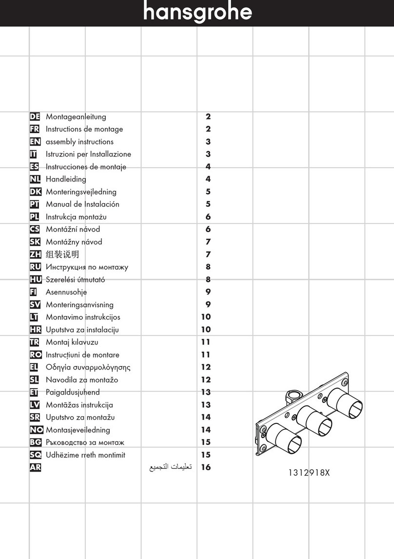 Hans Grohe 1312918 Series Assembly instructions