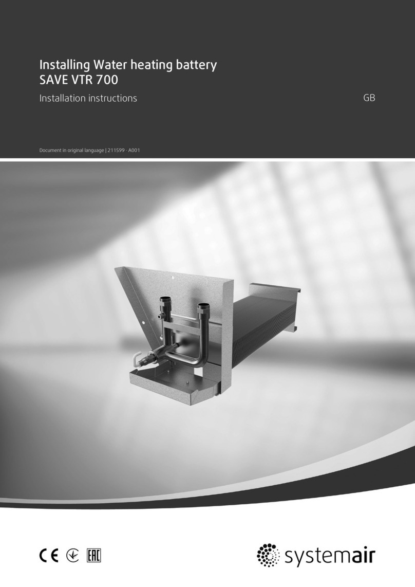 System air SAVE VTR 700 installation instructions