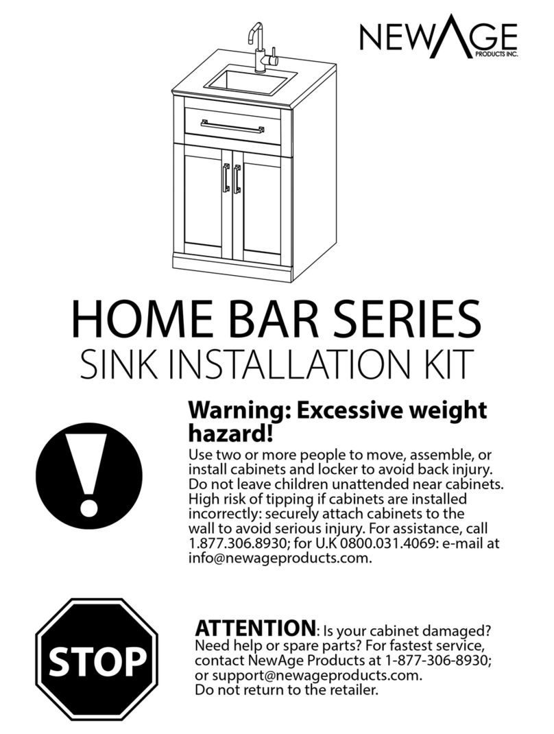 New Age HOME BAR Series installation manual