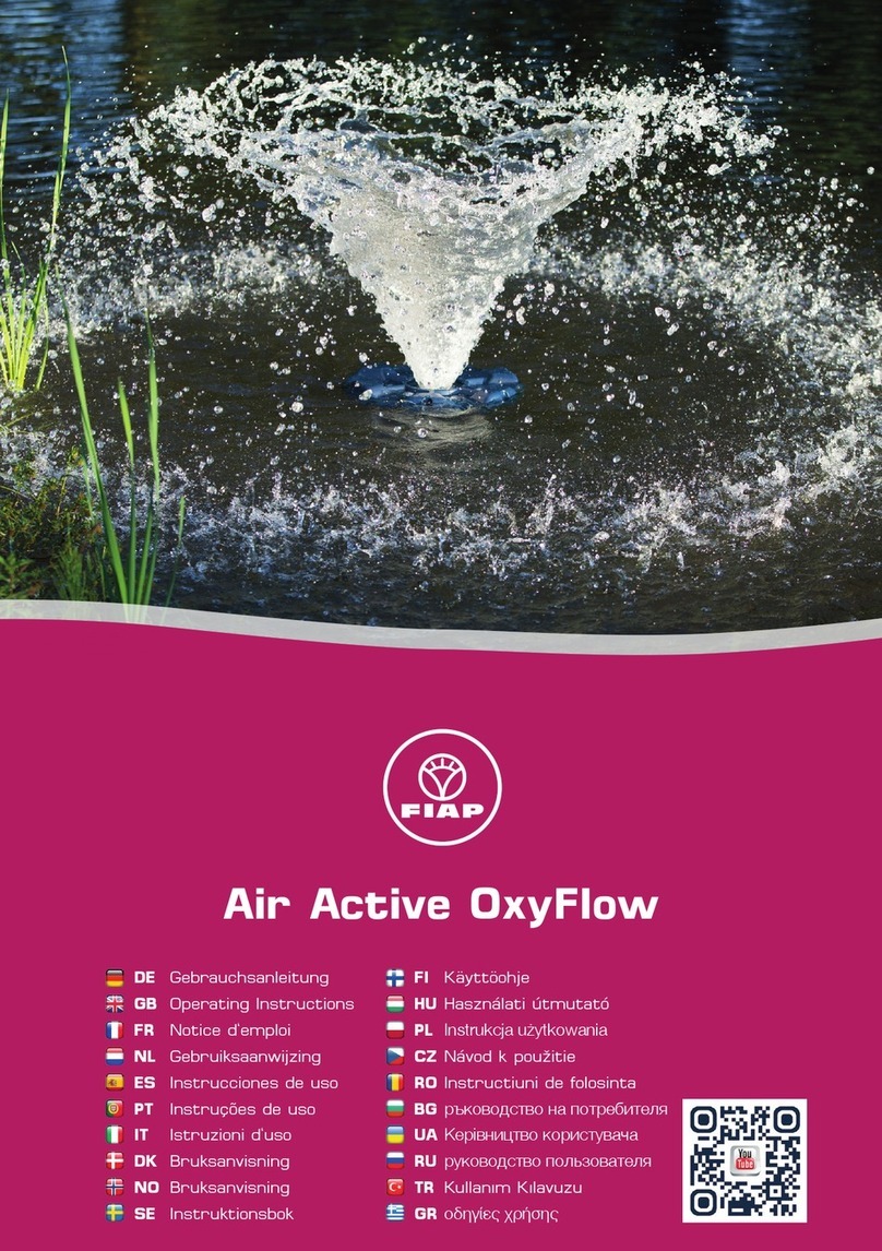 Fiap Air Active OxyFlow operating instructions