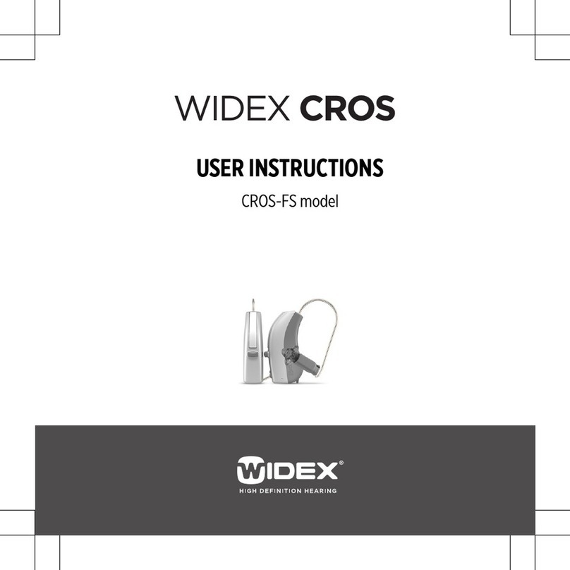 Widex CROS-FS User instructions