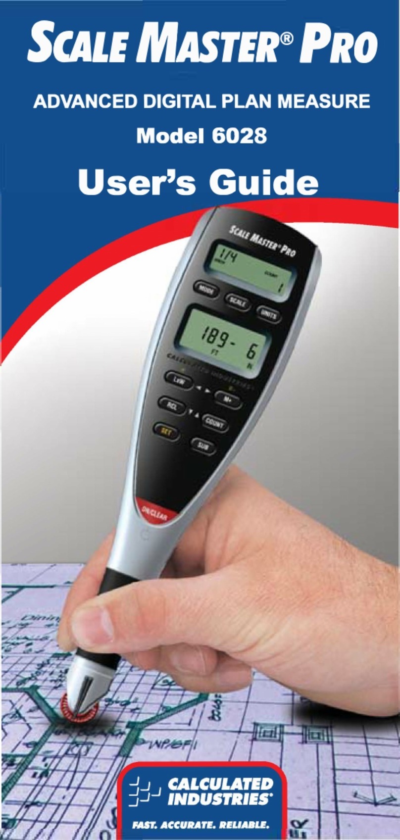 Calculated Industries SCALE MASTER PRO 6028 User manual