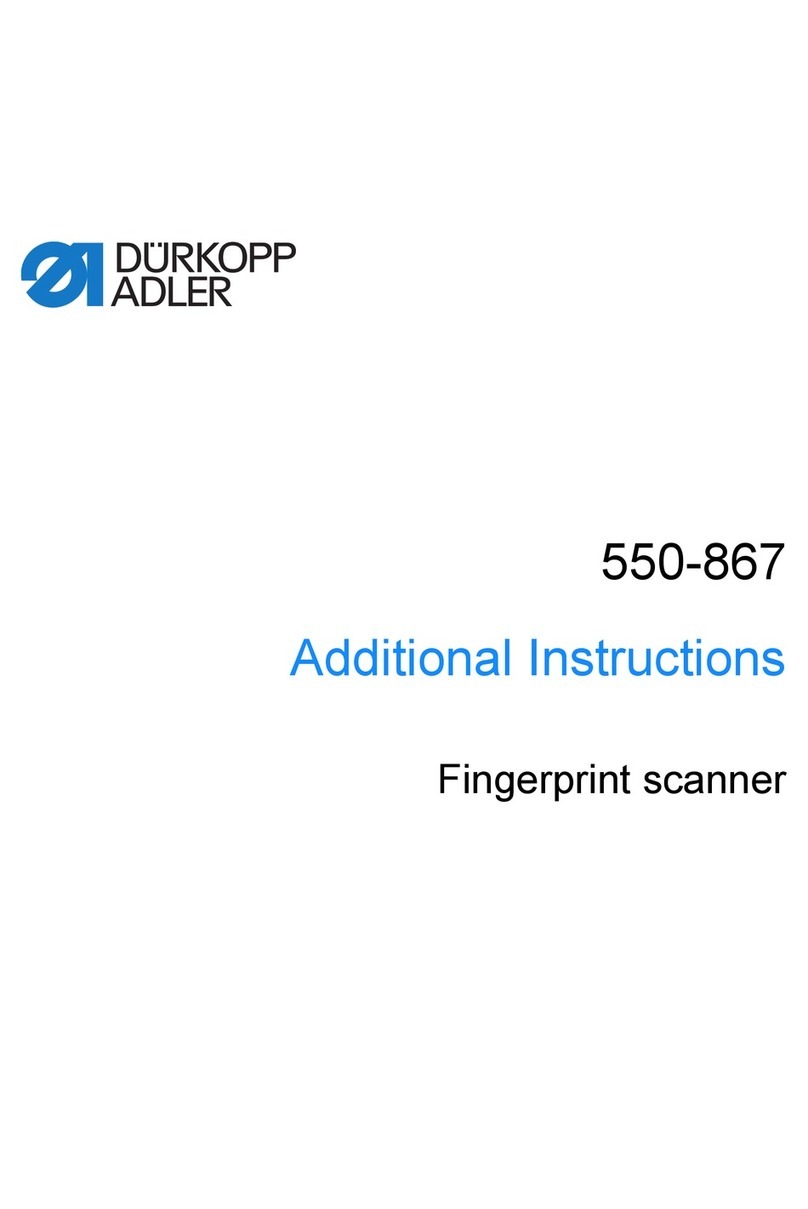 DURKOPP ADLER 550-867 Additional instructions