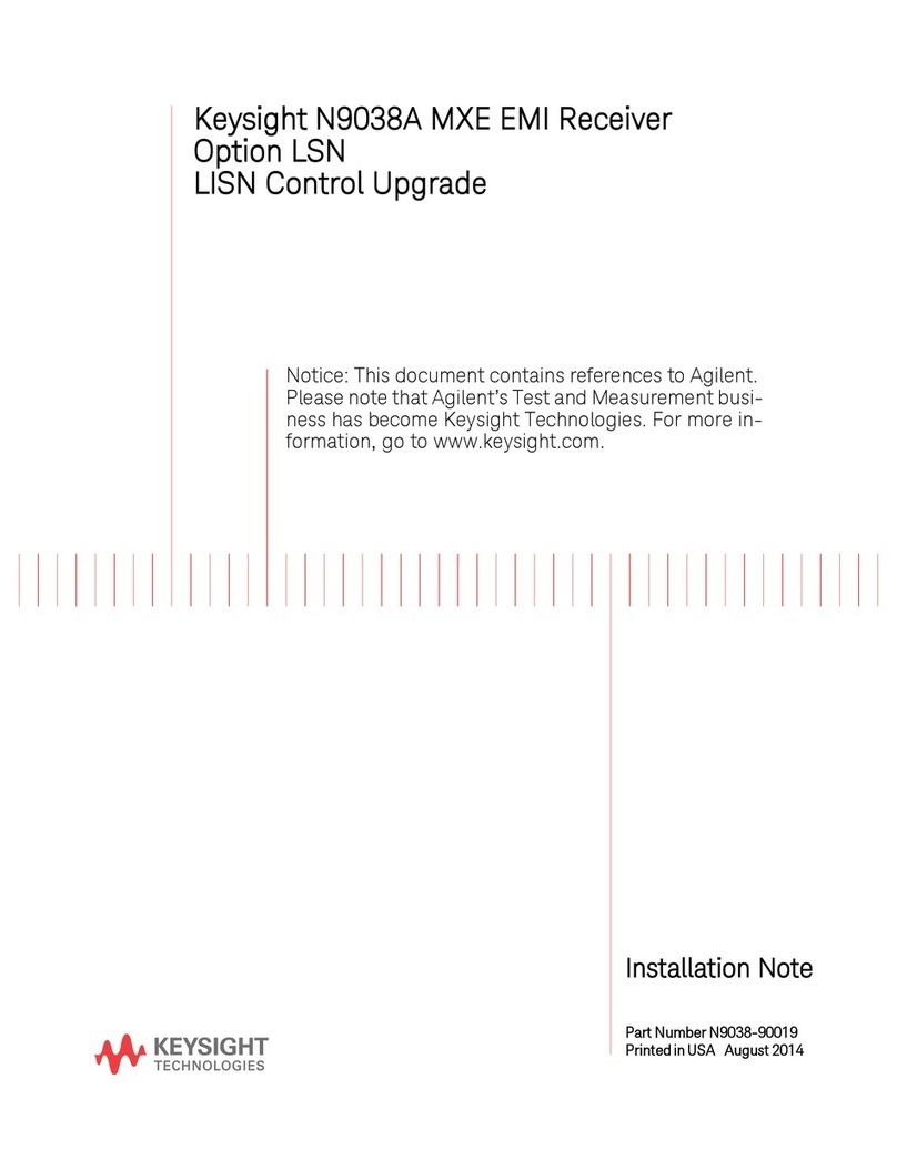 Keysight Technologies N9038A Installation note
