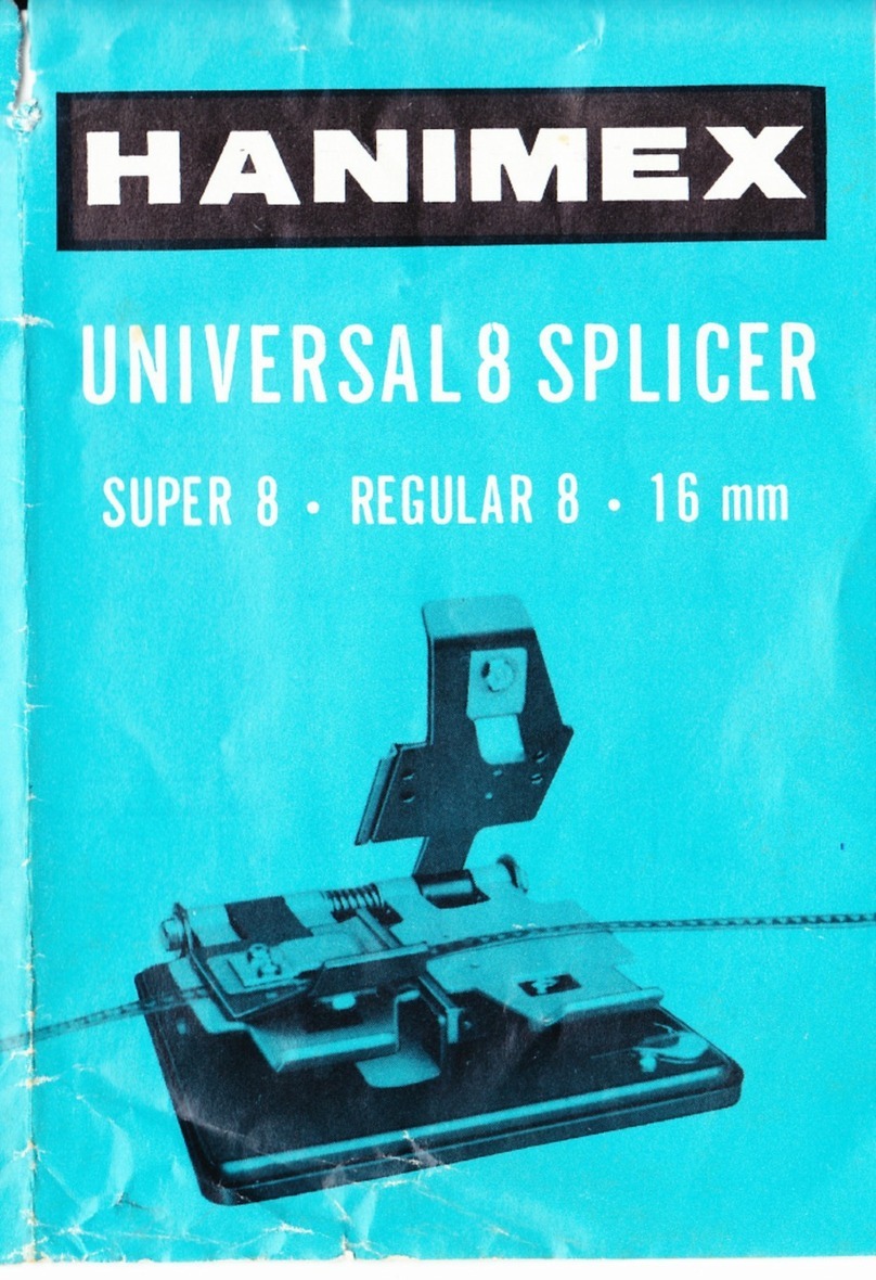Hanimex Universal 8 Splicer manual