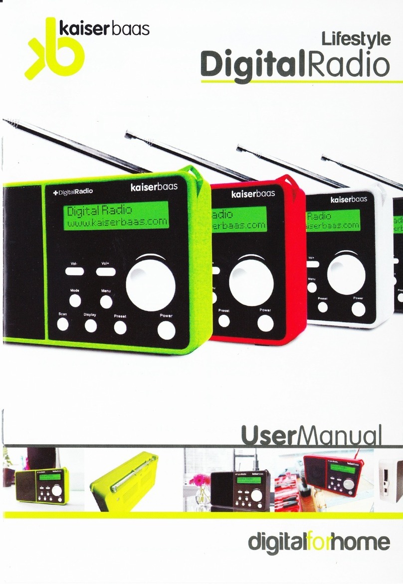 Kaiser Baas Lifestyle Digital Radio user manual