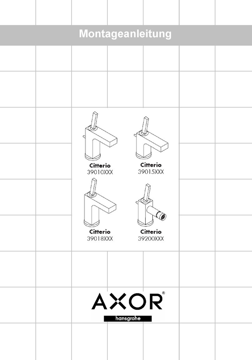 Hans Grohe AXOR Citterio 39010 Series User manual