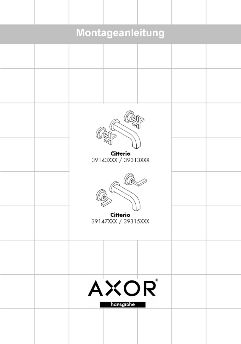 Hans Grohe AXOR Citterio 39143 Series User manual