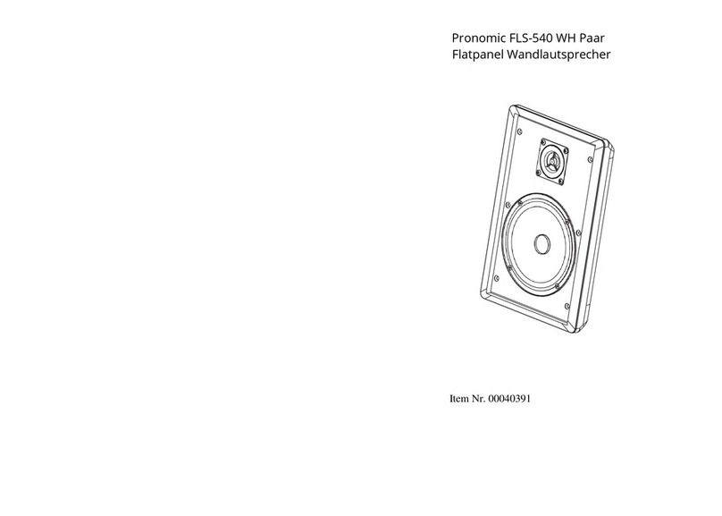 Pronomic FLS-540 WH user manual