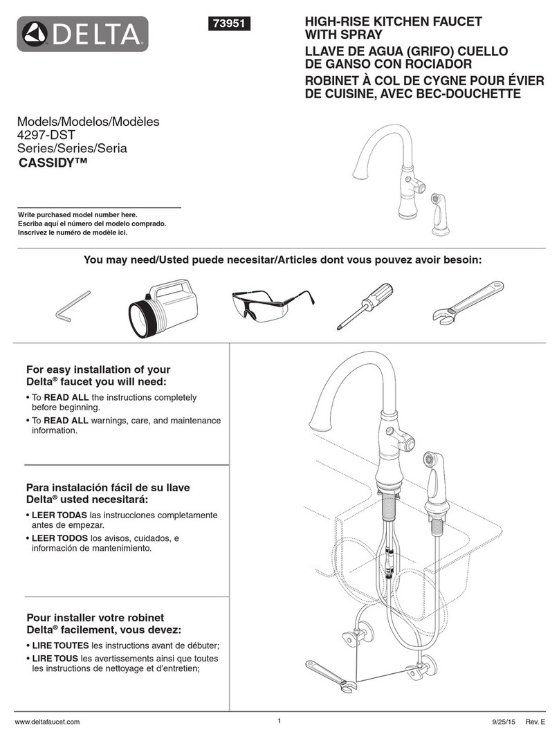 Delta CASSIDY 4297-DST Series User manual