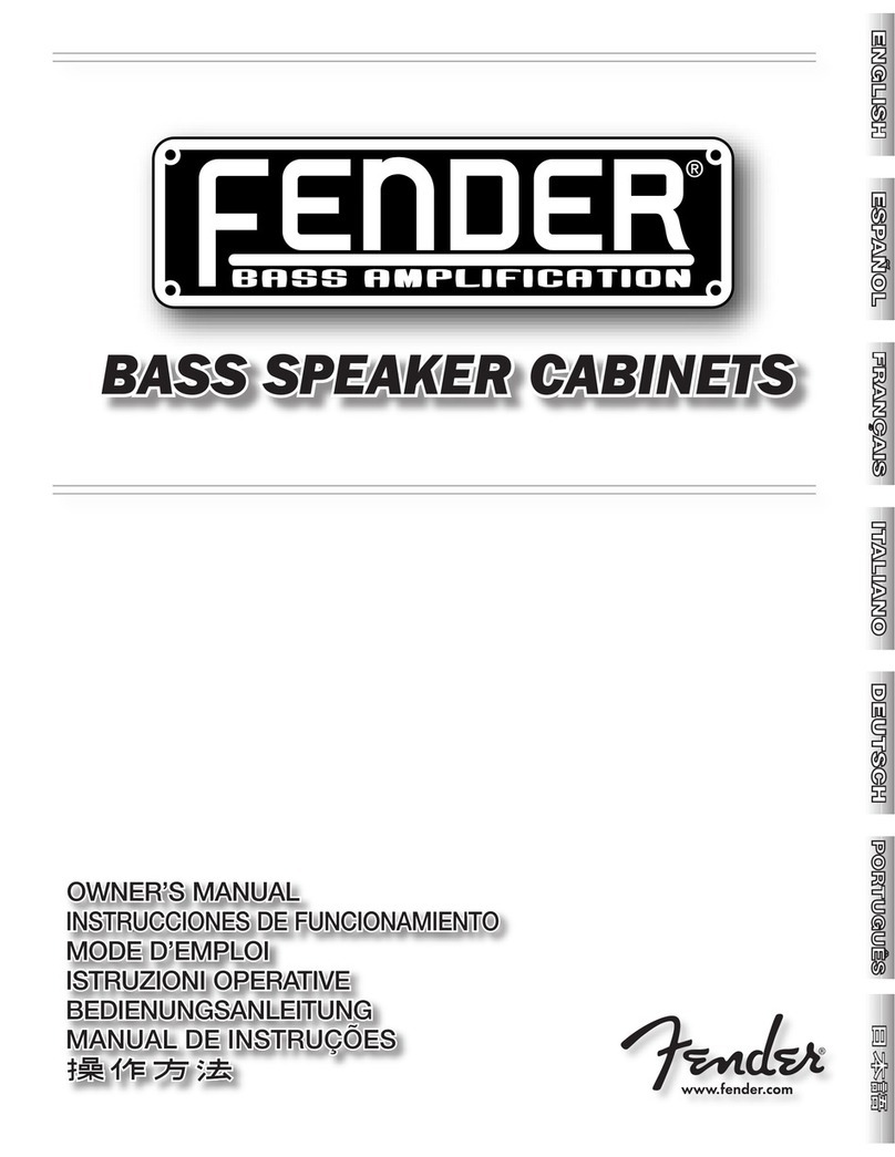 Fender 810 User manual