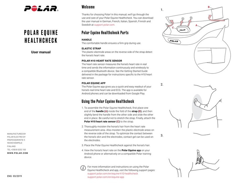 Polar Electro Equine Healthcheck user manual