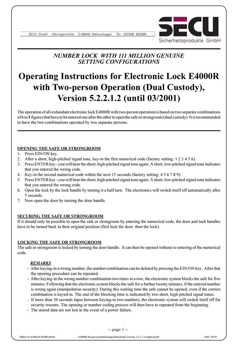 Secu E4000R User manual