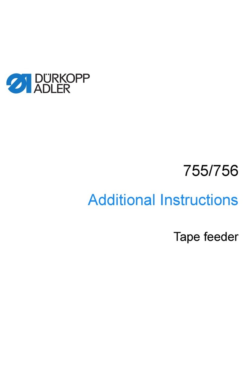 DURKOPP ADLER 755 Operating manual DURKOPP ADLER 755 Operating manual