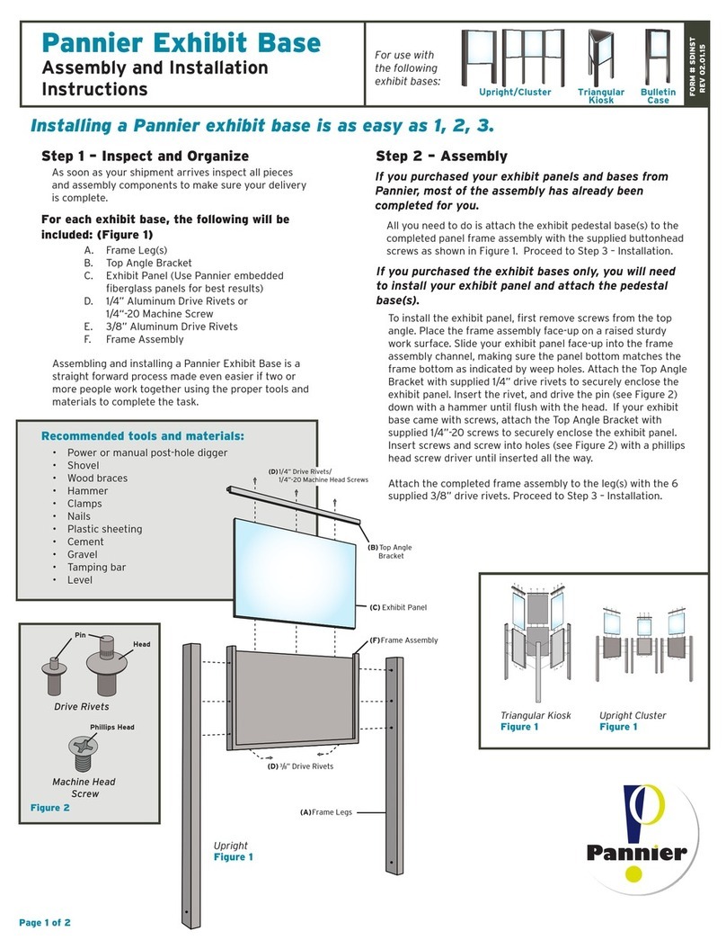 Pannier Exhibit Base Assembly and installation instructions Pannier Exhibit Base Assembly and installation instructions