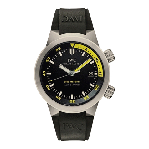 IWC Schaffhausen Aquatimer Automatic 2000 operating instructions