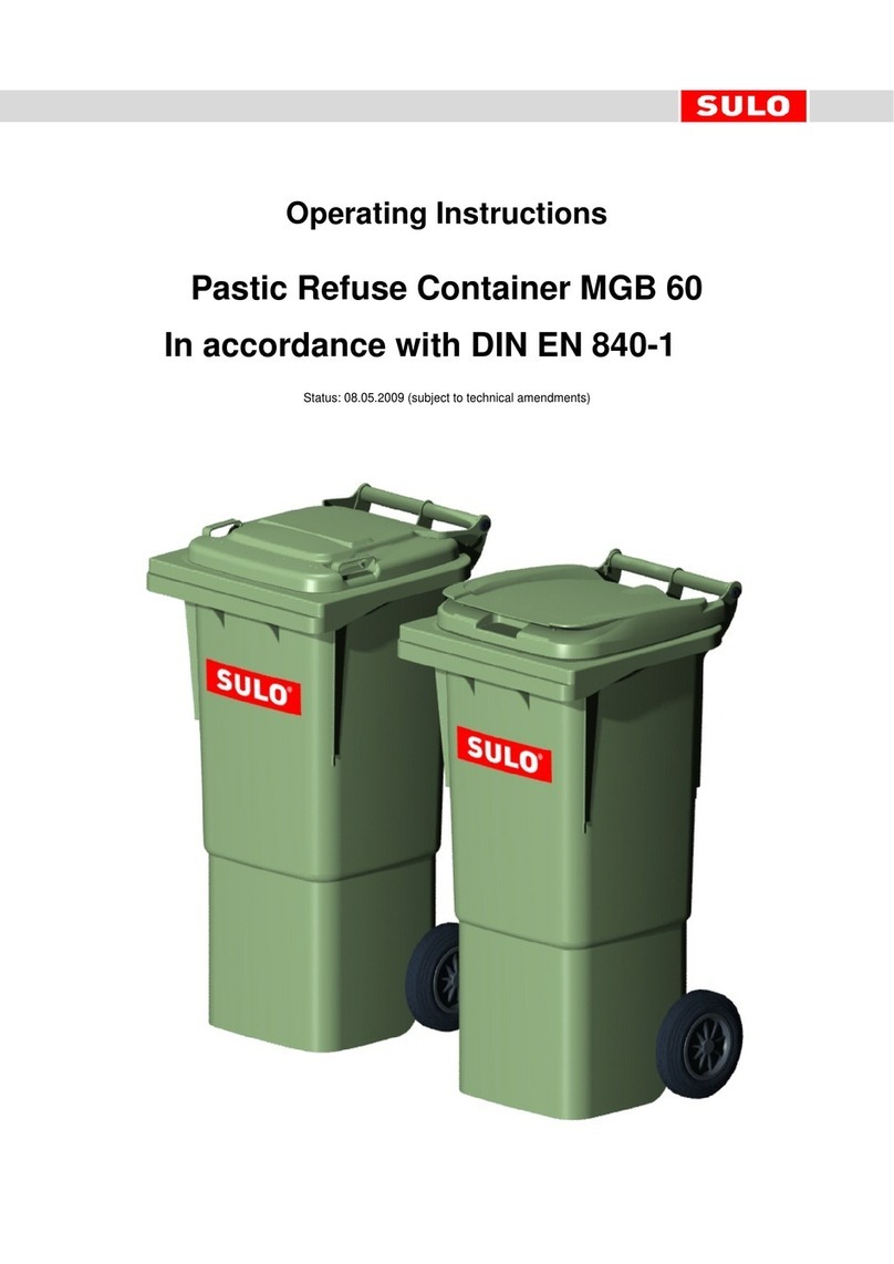SULO MGB 60 operating instructions