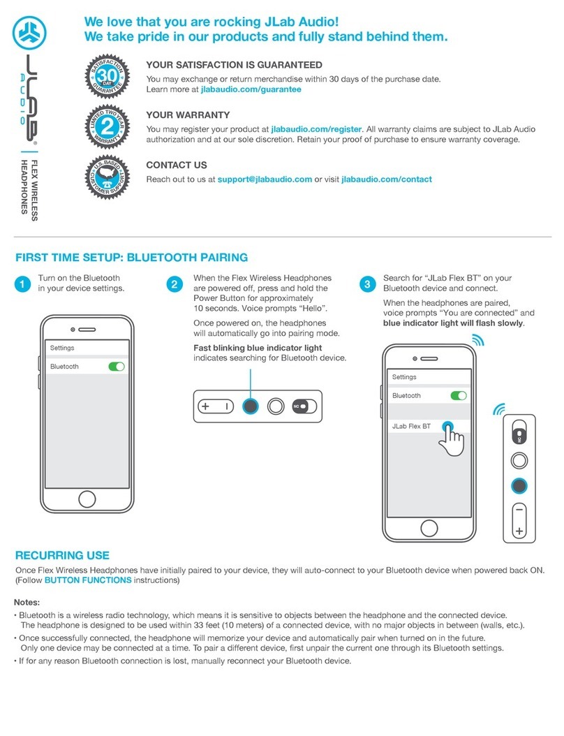 JLab Audio FLEX User manual
