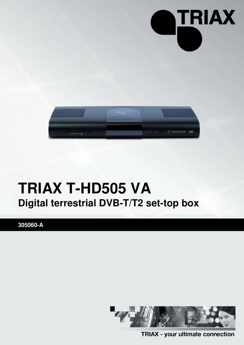 Triax T-HD505 VA manual