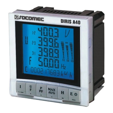 socomec DIRIS A40 User manual