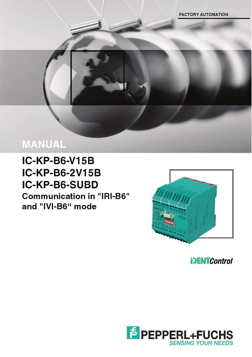Pepperl+Fuchs iDent Control IC-KP-B6-2V15B manual
