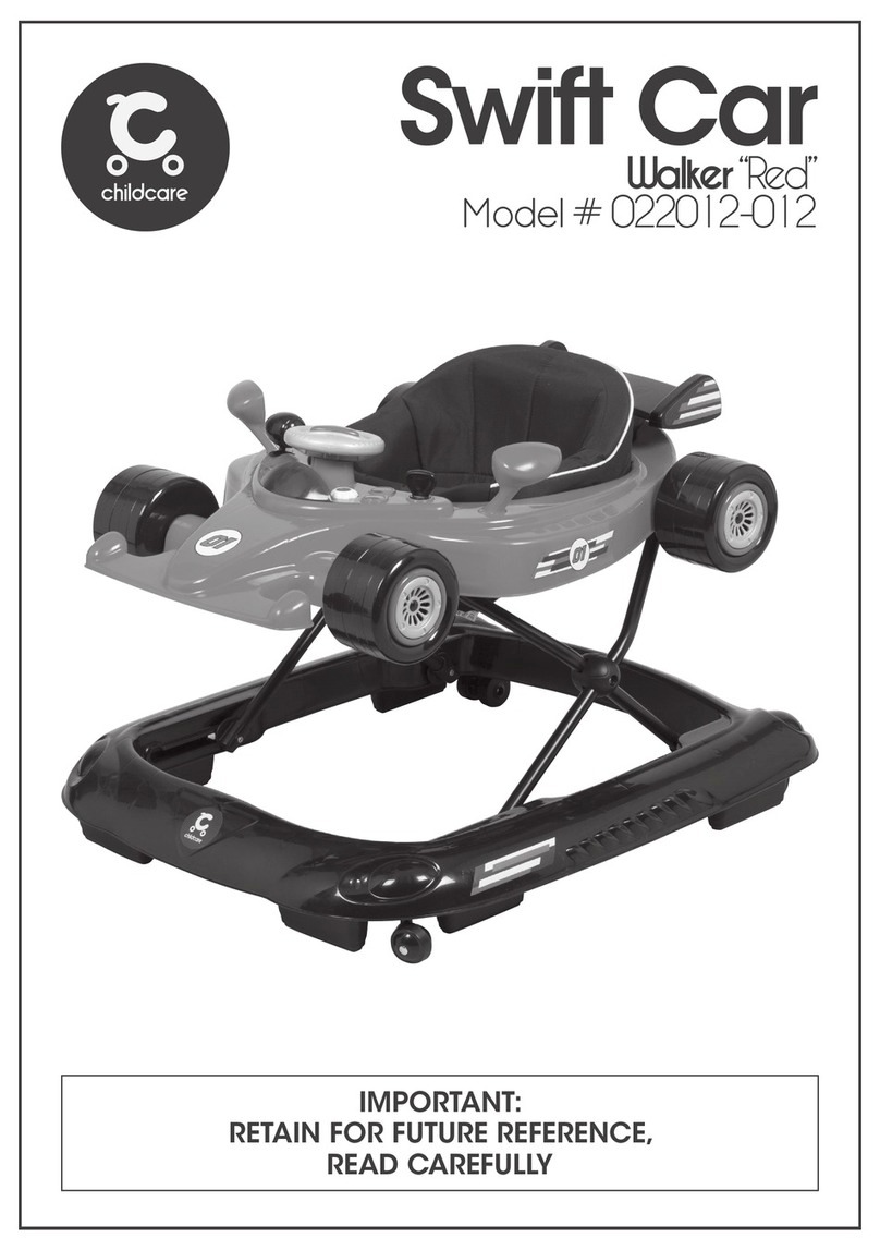 Childcare Swift Car Red 022012-012 instruction manual
